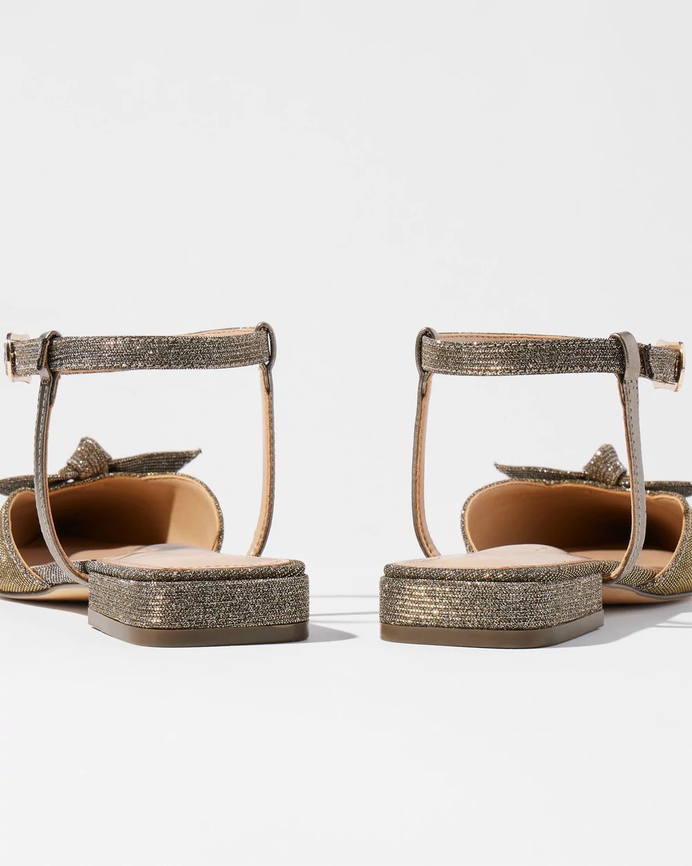 Sparkle Closed Toe Flats | White House Black Market